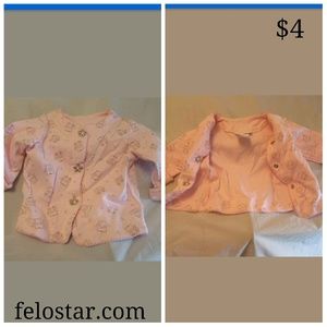 girl shirt vitamins baby size 6m